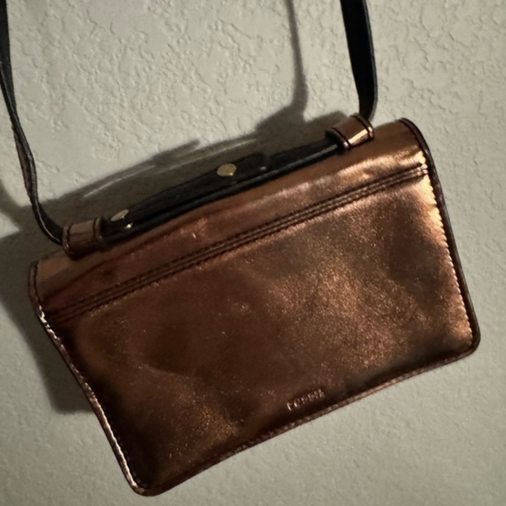 Fossil Metallic Crossbody Bag